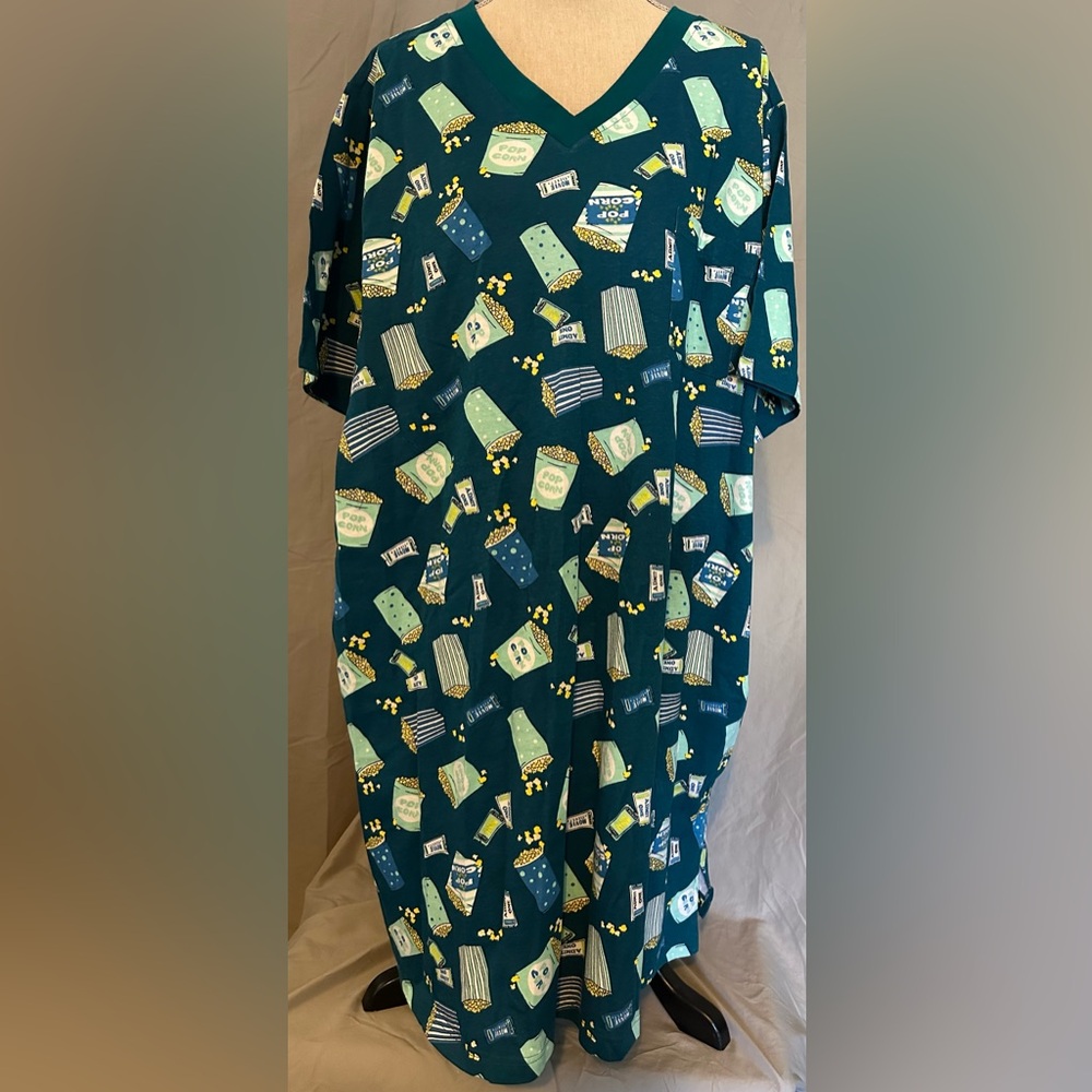 Green and Yellow snack-Themed lounge dress Intimates & Sleepwear NWOT